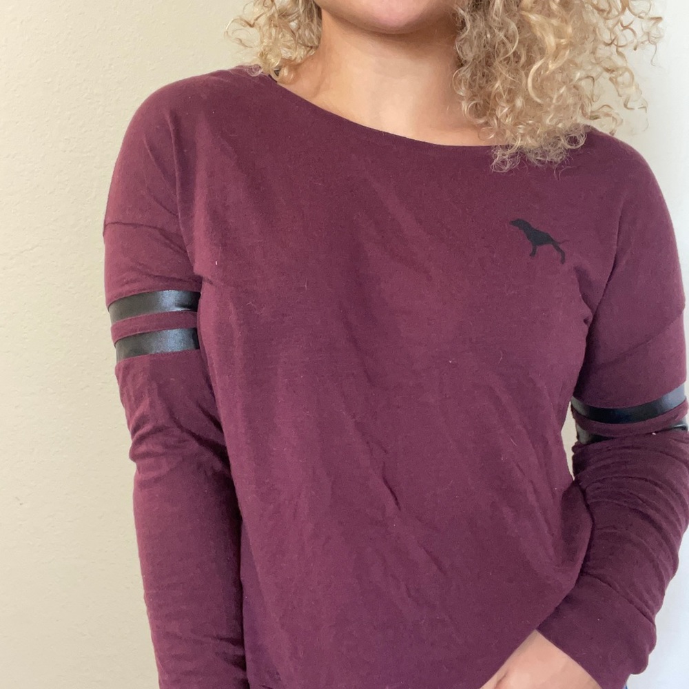 Pink burgundy long sleeve